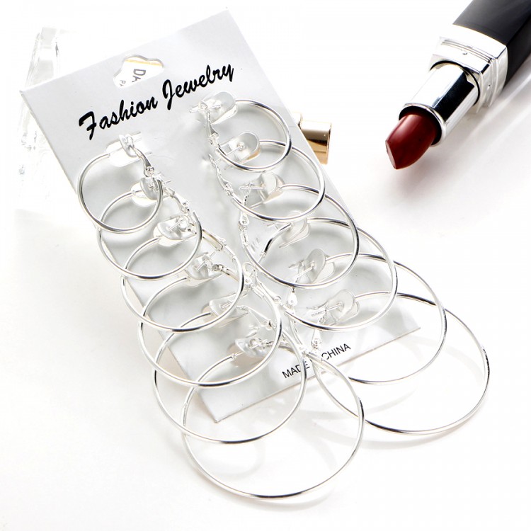 Комплект сережок покриття срібло №08029 