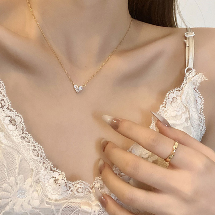 Підвіска позолочена з кристалами №14092 