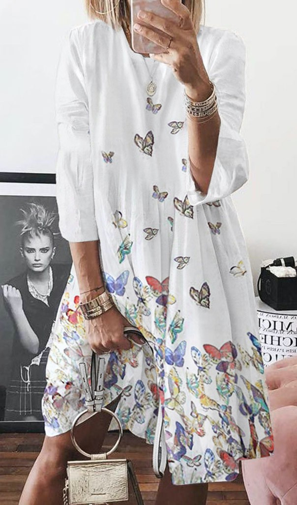 Плаття "Yvonne" white + butterflies