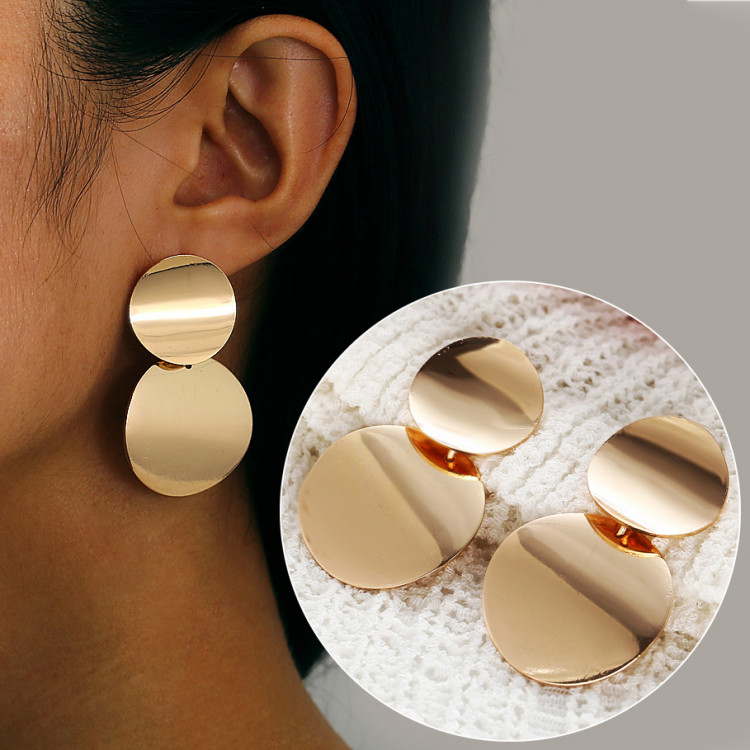 Сережки позолочені №08021 