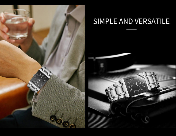 Чоловічий годинник VAVA VOOM silver+black - 