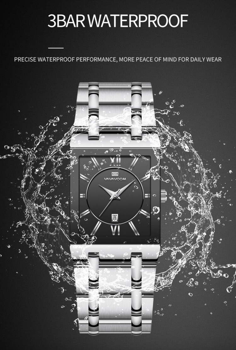 Чоловічий годинник VAVA VOOM silver+black - 