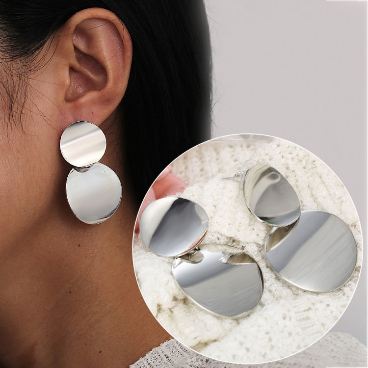 Сережки покриття срібло №08022 