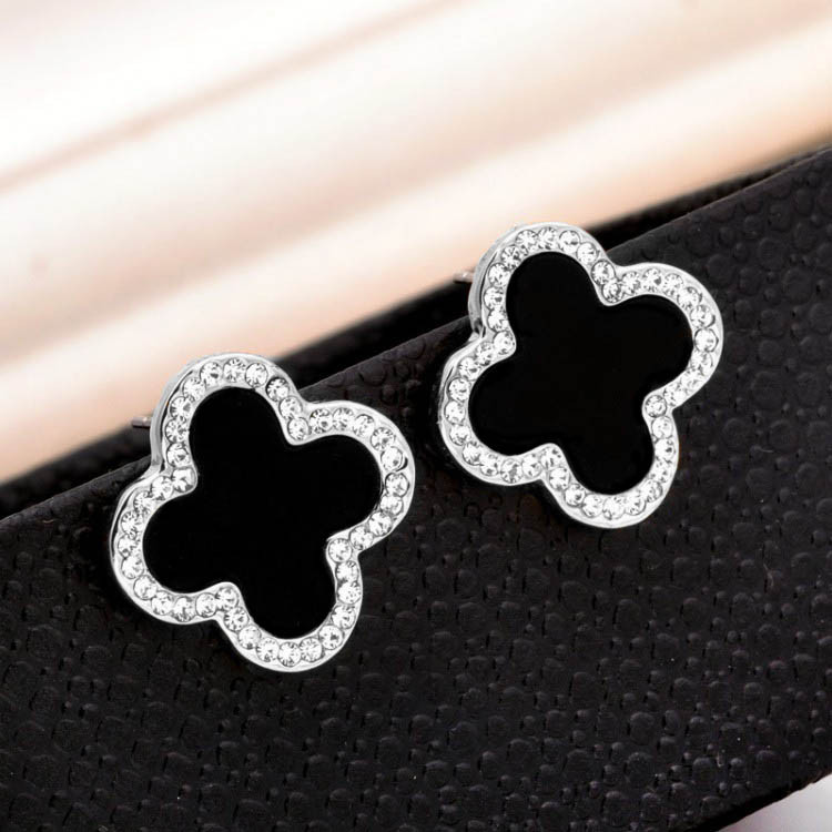 Сережки покриття срібло з кристалами swarovski №134-75