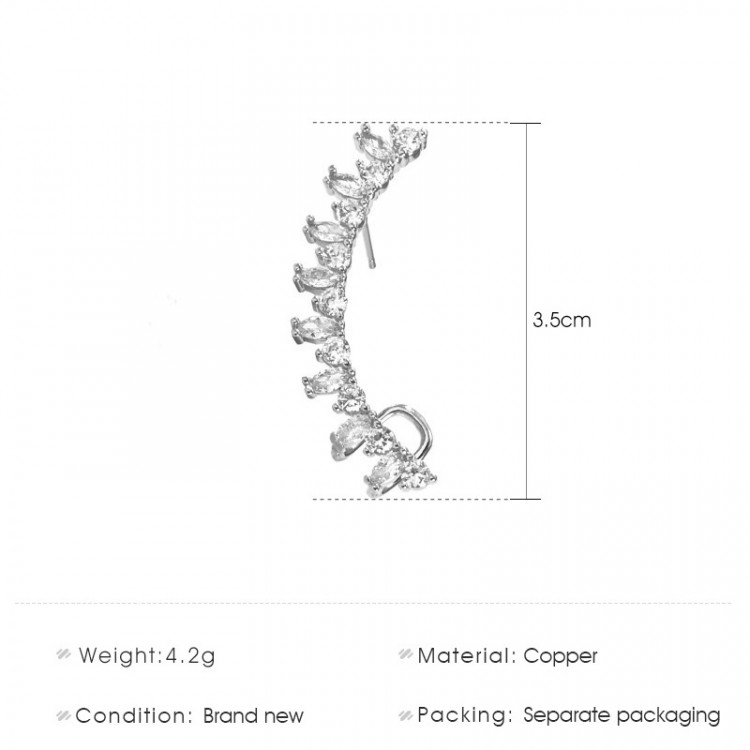 Кафа покриття срібло з кристалами №101-05 - 