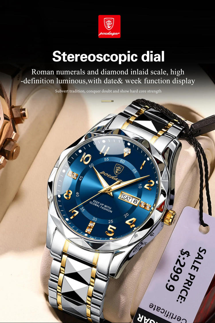 Чоловічий годинник POEDAGAR - 