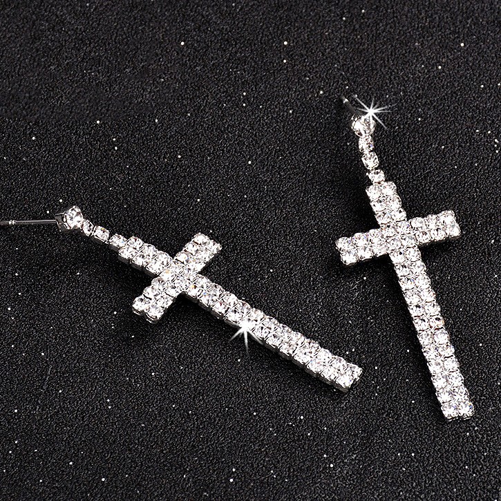 Сережки з кристалами №20008 