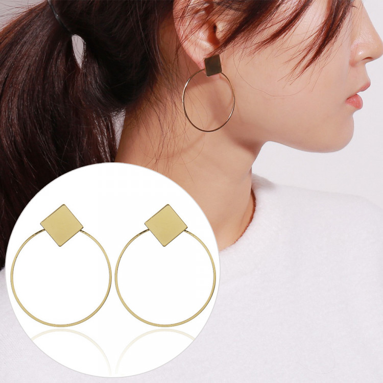 Сережки позолочені №123-10 