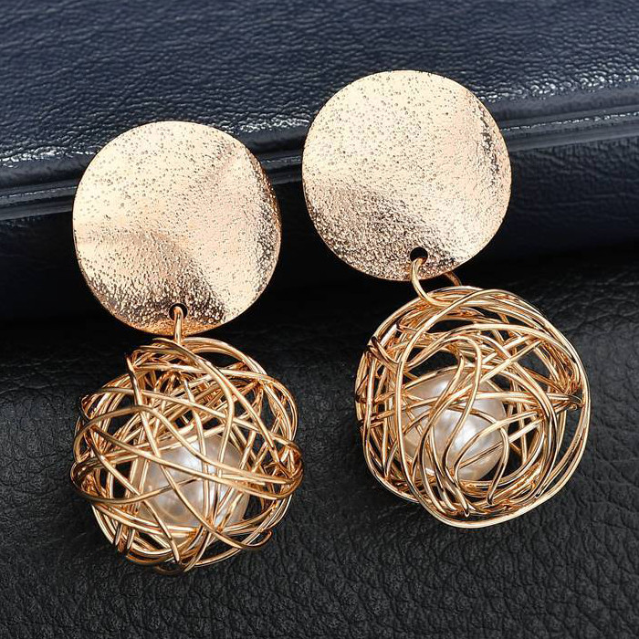 Сережки позолочені №16094 