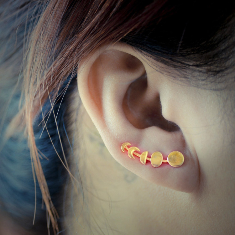 Сережки позолочені №87105 