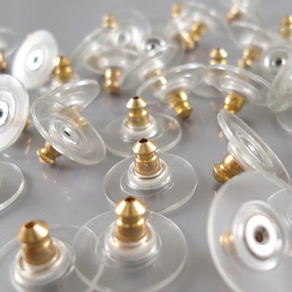 Фіксатори для сережок позолочені 10 шт 