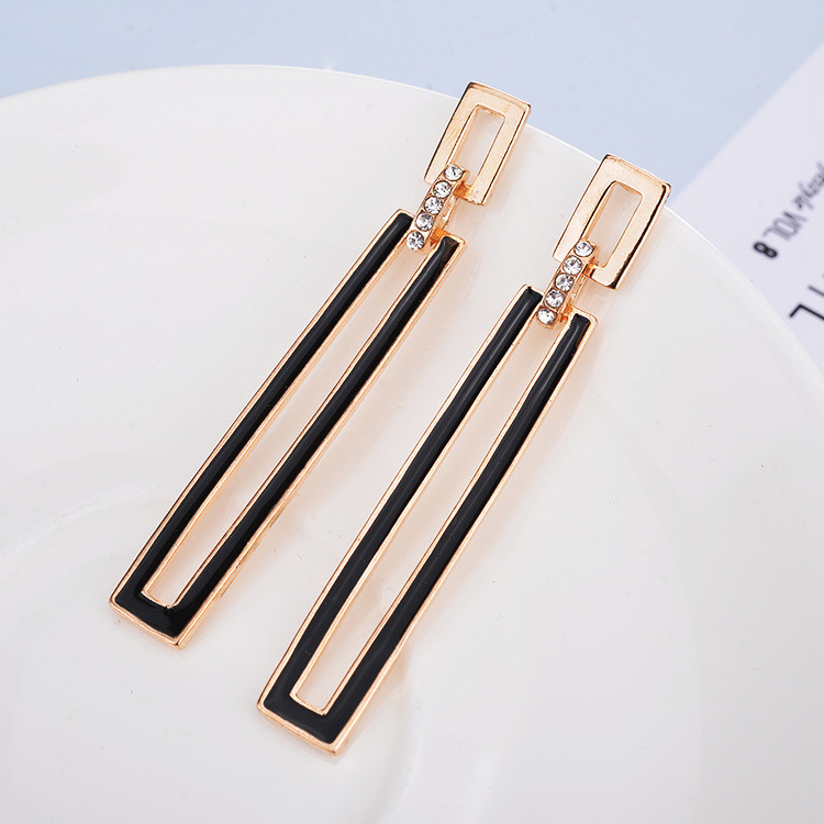 Сережки позолочені з кристалами №06099 