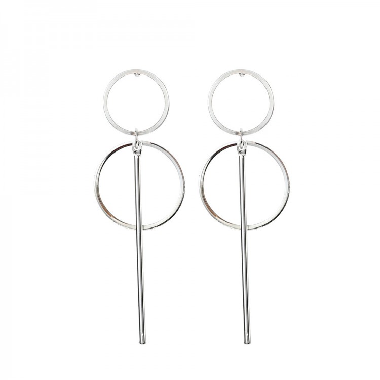 Сережки покриття срібло №48059 