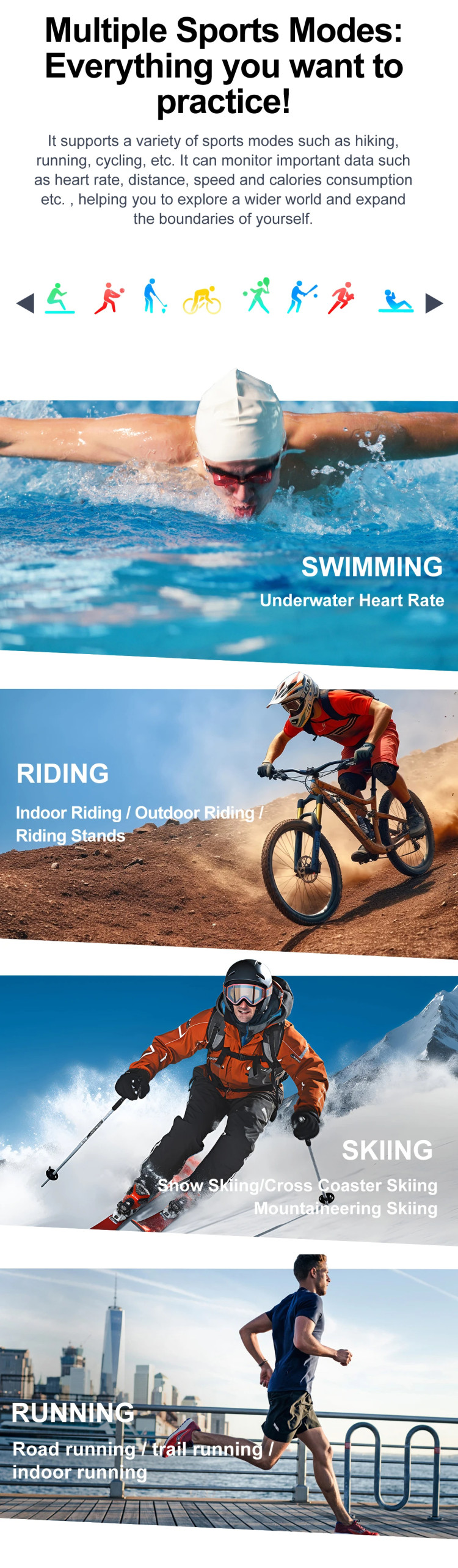 Смарт-годинник протиударний Smart Device 25 black steel, 2 ремінці - 