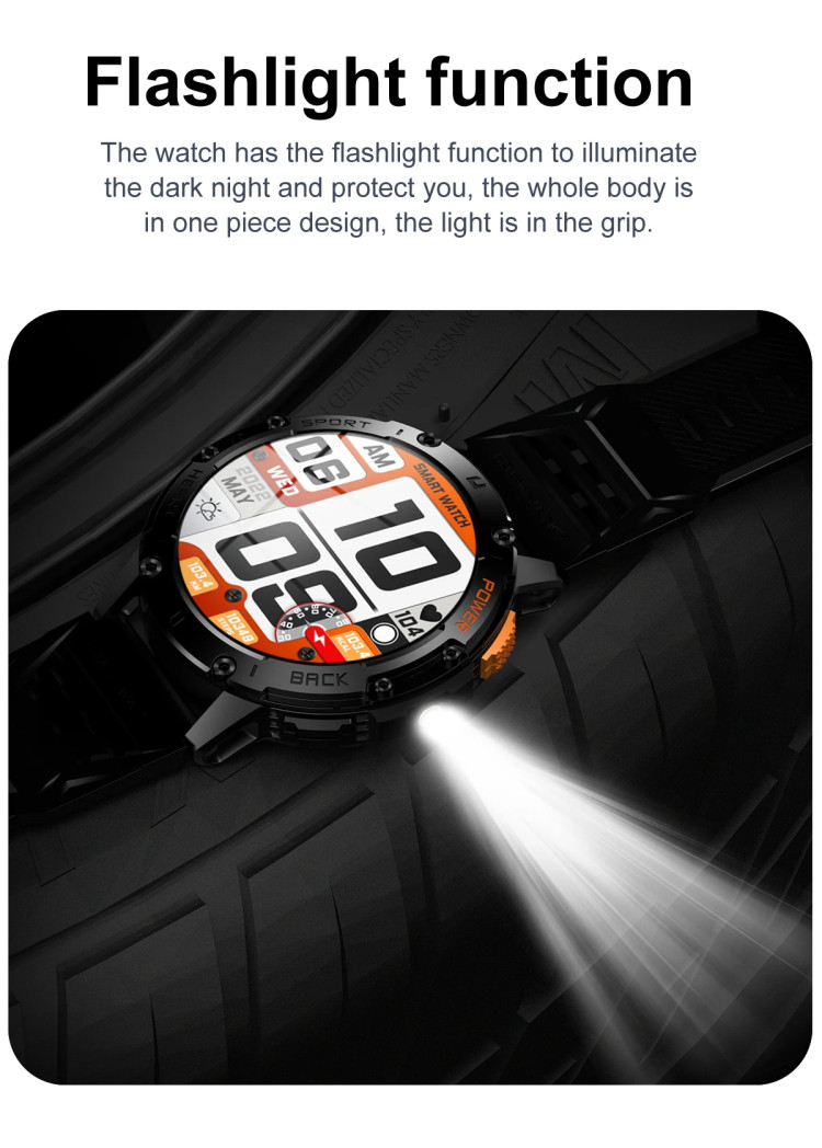 Смарт-годинник протиударний Smart Device 25 black steel, 2 ремінці - 