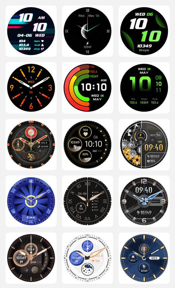 Смарт-годинник протиударний Smart Device 25 black steel, 2 ремінці - 