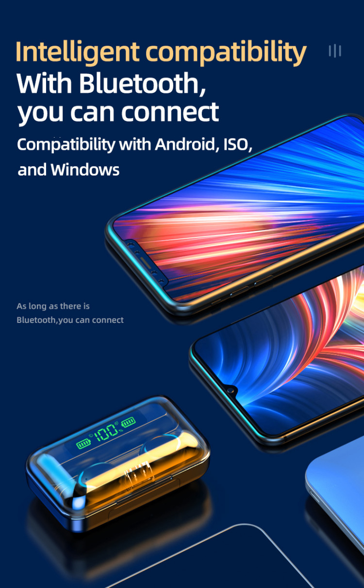 Навушники Bluetooth Air Music + Power Bank 47 white - 