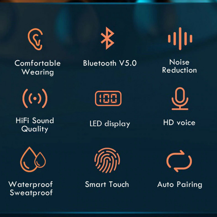 Навушники Bluetooth Air Music + Power Bank 47 white - 