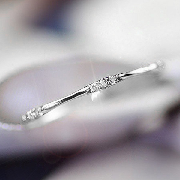 Каблучка покриття срібло з кристалами №9532