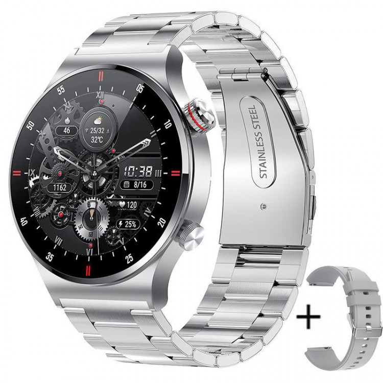 Смарт-годинник Smart Device 95 silver steel, 2 ремінці