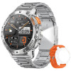 Смарт-годинник протиударний Smart Device 25 silver steel, 2 ремінці