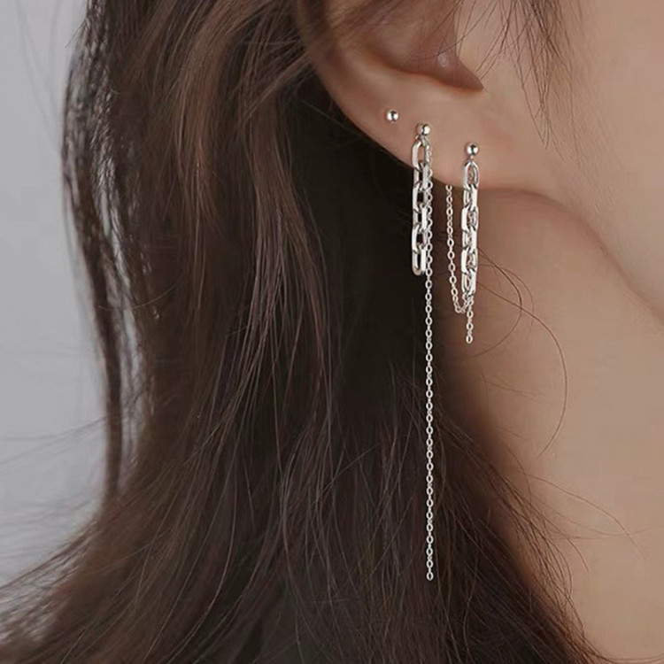 Сережки покриття срібло №9635 