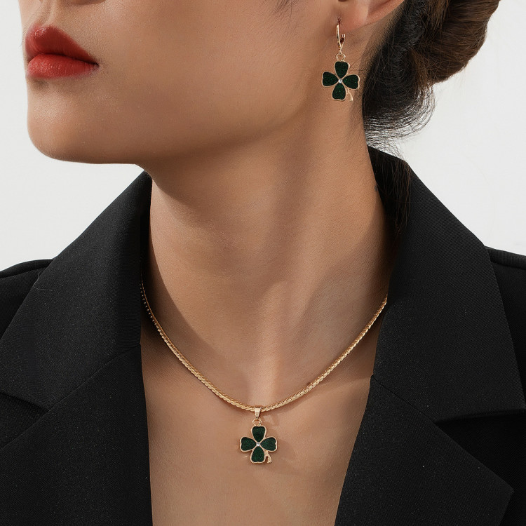 Комплект біжутерії позолочений з кристалами №137-31