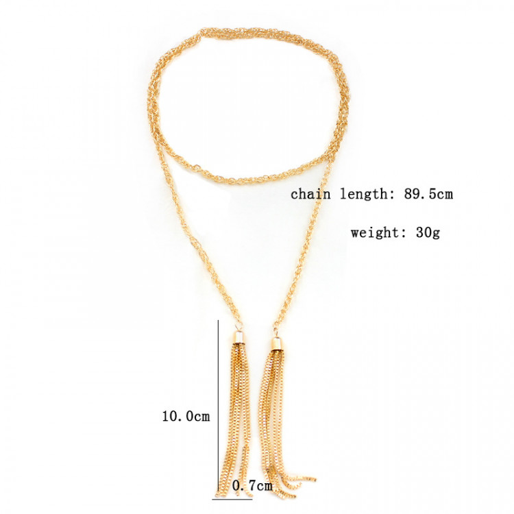 Кольє позолочене №133-30 - 