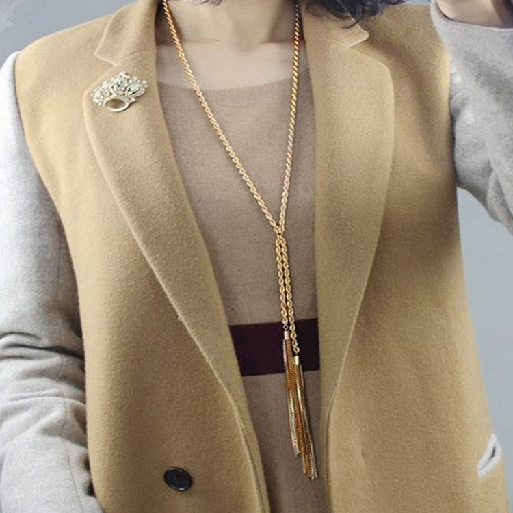 Кольє позолочене №133-30