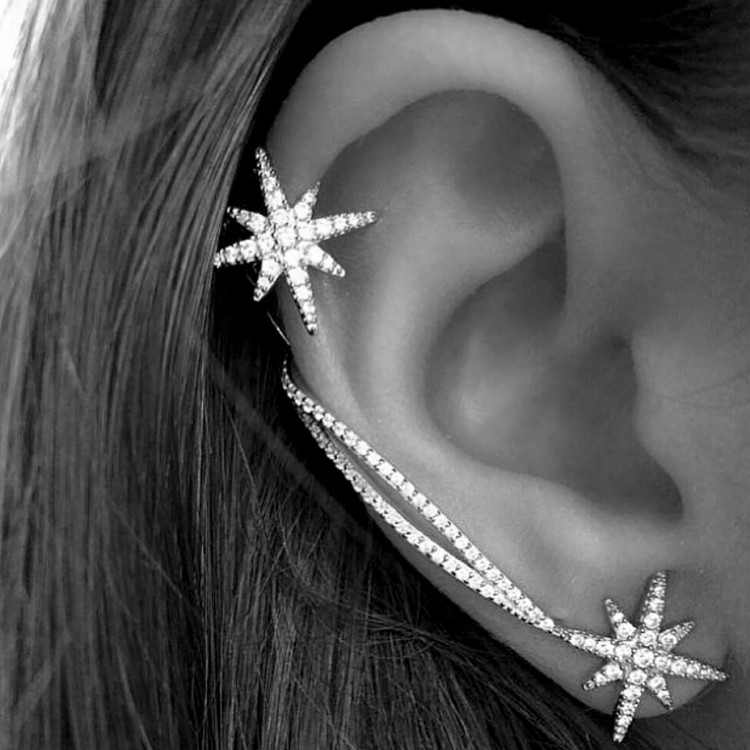 Кафа покриття срібло з кристалами №09052 