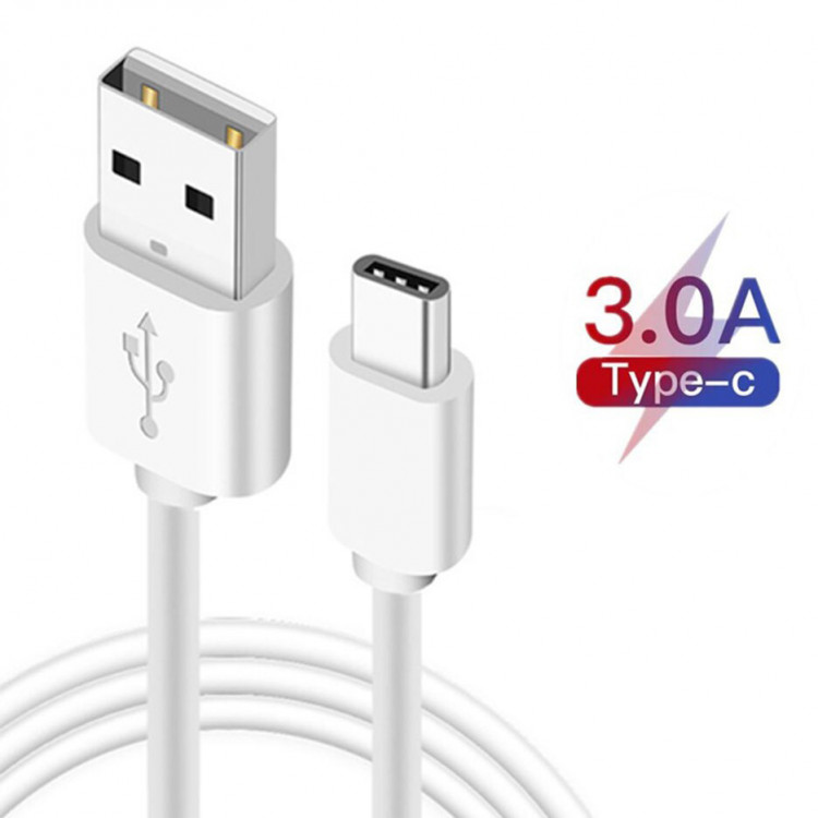 Кабель USB - Type-C Quick Charge White 150 см 