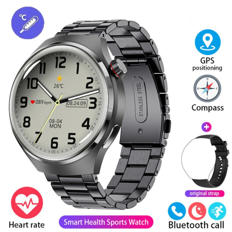 Смарт-годинник Smart Device 103 black steel, 2 ремінці - 