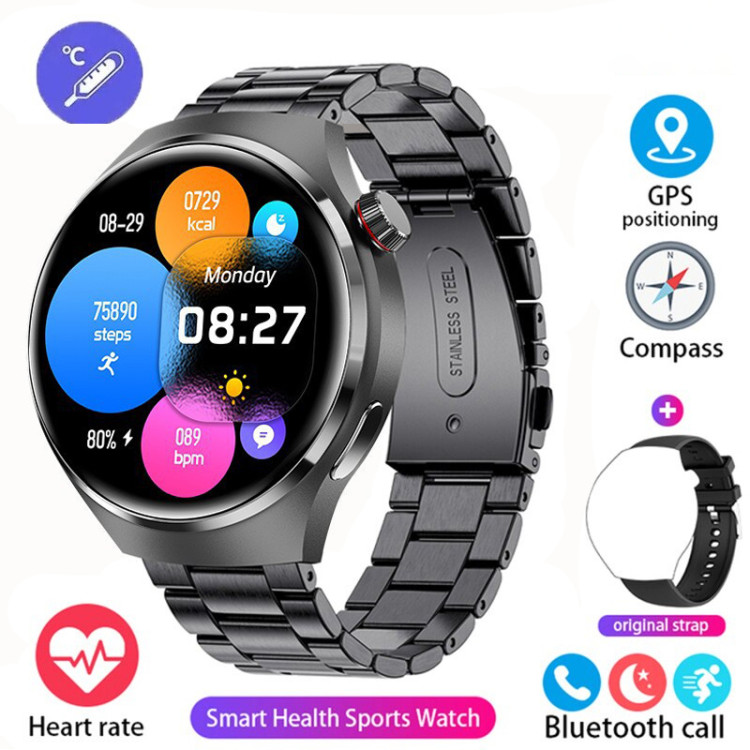 Смарт-годинник Smart Device 103 black steel, 2 ремінці - 
