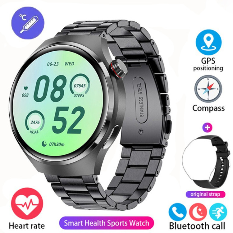 Смарт-годинник Smart Device 103 black steel, 2 ремінці - 