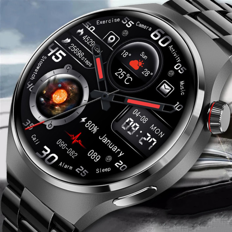 Смарт-годинник Smart Device 103 black steel, 2 ремінці