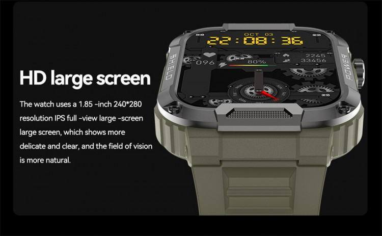 Смарт-годинник протиударний Smart Device 105 black - 