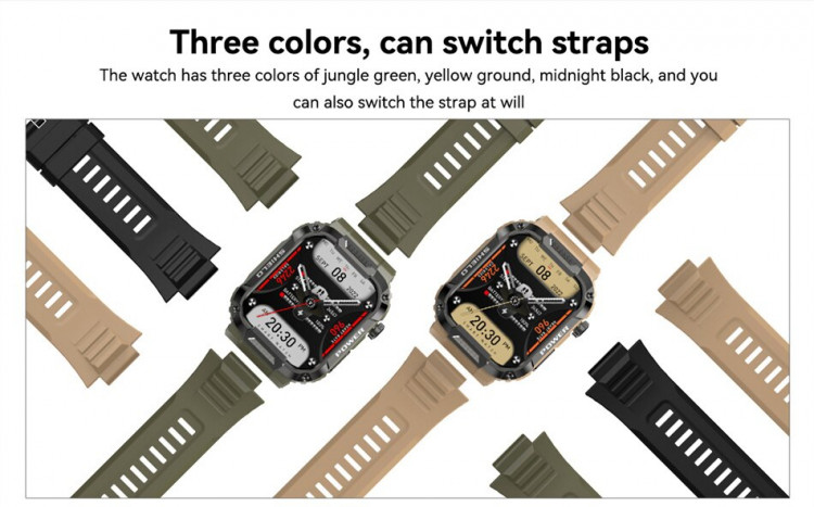 Смарт-годинник протиударний Smart Device 105 black - 