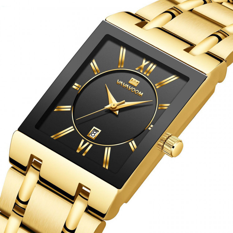 Чоловічий годинник VAVA VOOM gold+black