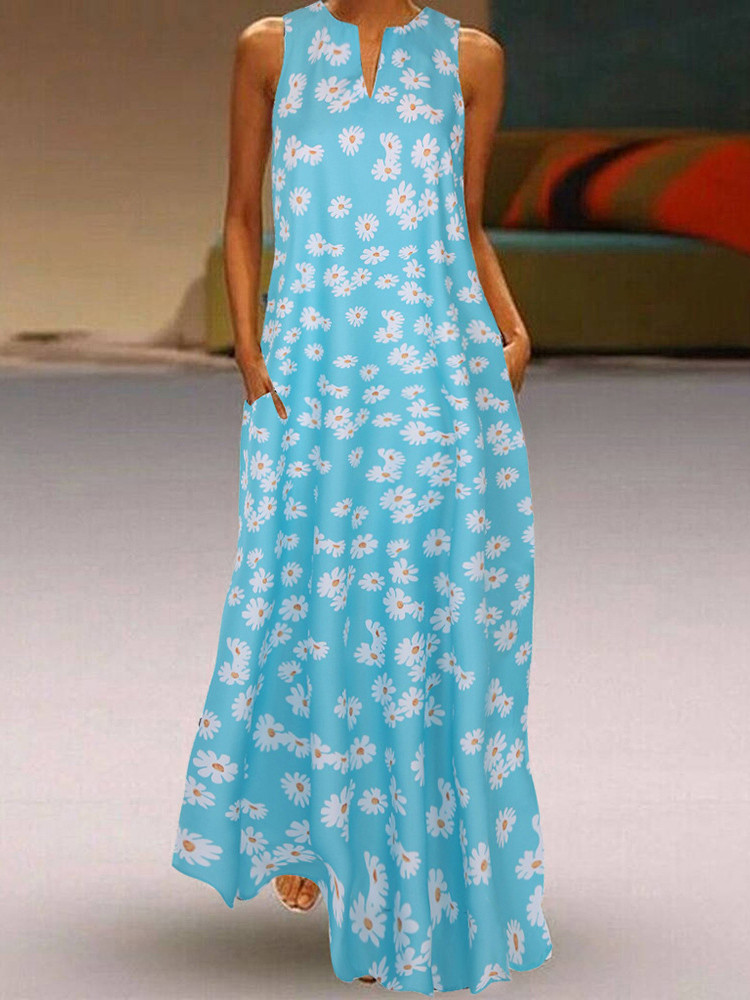 Плаття "Wallot" blue+ flowers