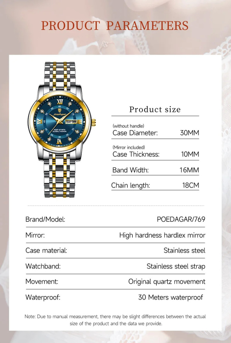 Жіночий годинник POEDAGAR silver - 