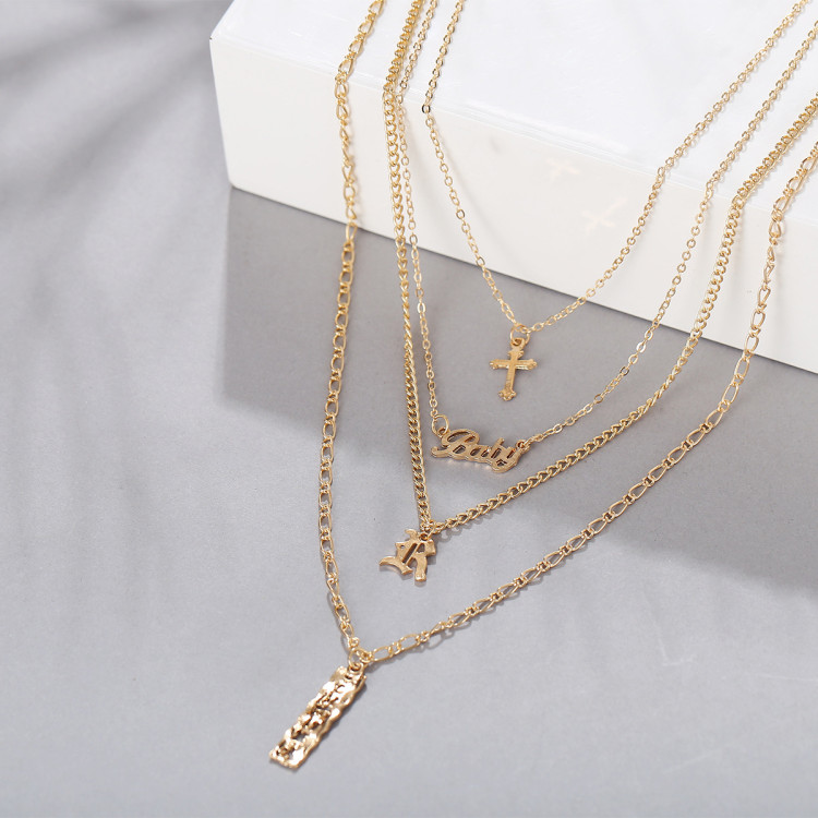 Кольє позолочене №08324  - 