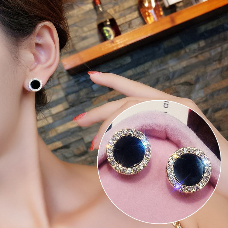 Сережки позолочені з кристалами swarovski №122-21  