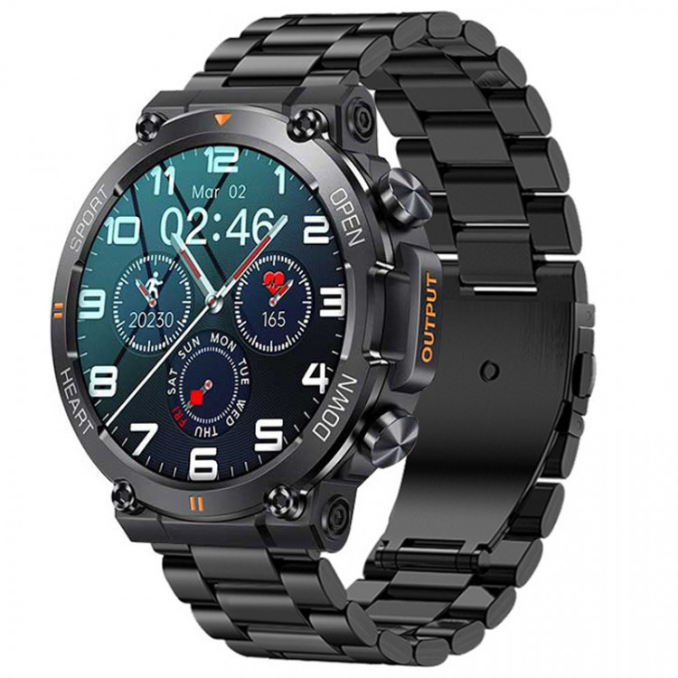 Смарт-годинник протиударний Smart Device 102 black steel