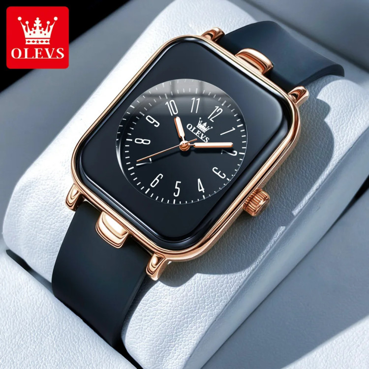 Жіночий годинник OLEVS gold + black