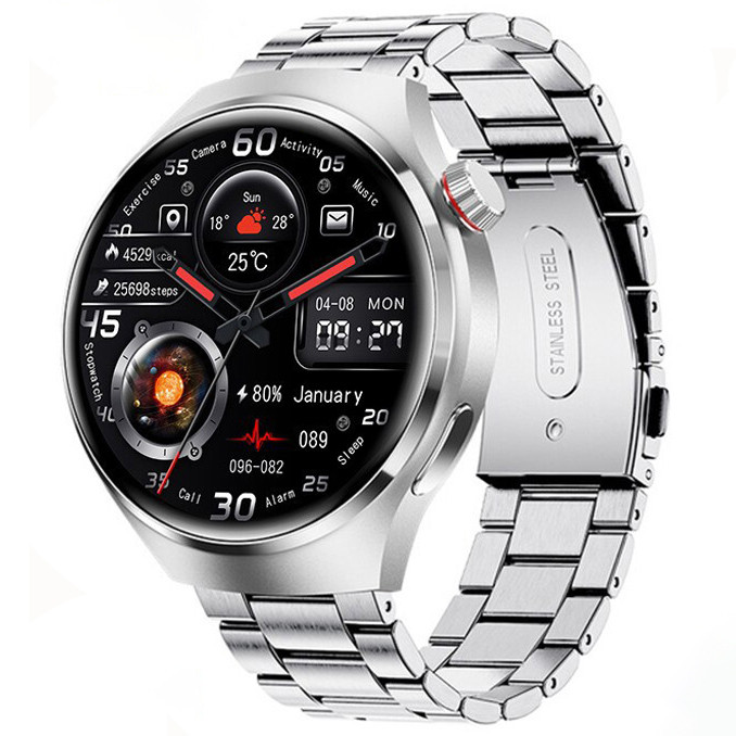 Смарт-годинник Smart Device 103 silver steel, 2 ремінці