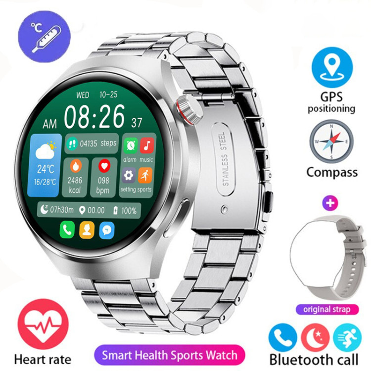 Смарт-годинник Smart Device 103 silver steel, 2 ремінці - 