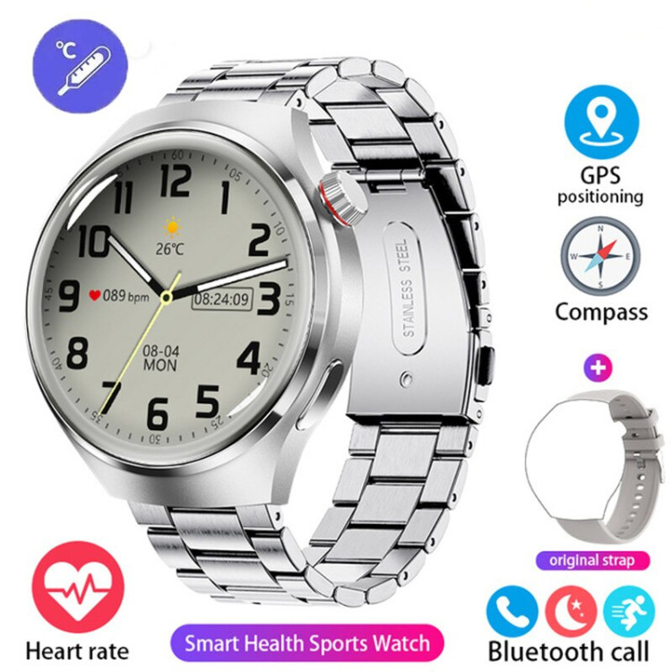 Смарт-годинник Smart Device 103 silver steel, 2 ремінці - 