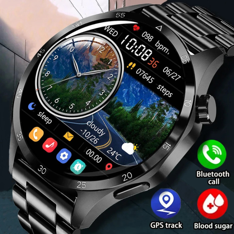 Смарт-годинник Smart Device 11black steel, 2 ремінці