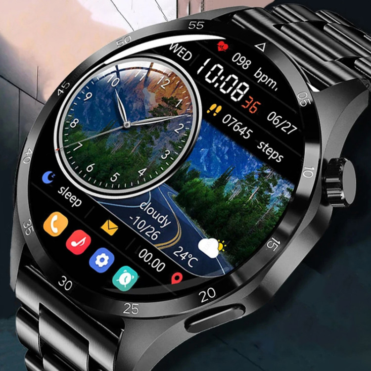 Смарт-годинник Smart Device 11 black steel, 2 ремінці