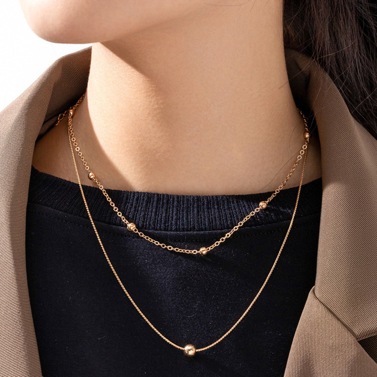 Кольє позолочене №132-03